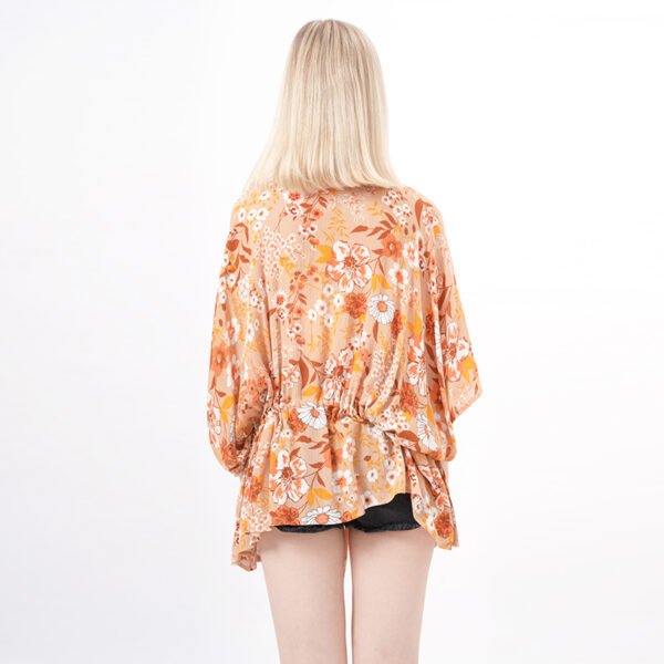 Ruffle Sleeve Boho Cover Up Kimono Cardigans - Image 3