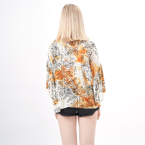 Open Front Printed Kimono Tops - Image 3