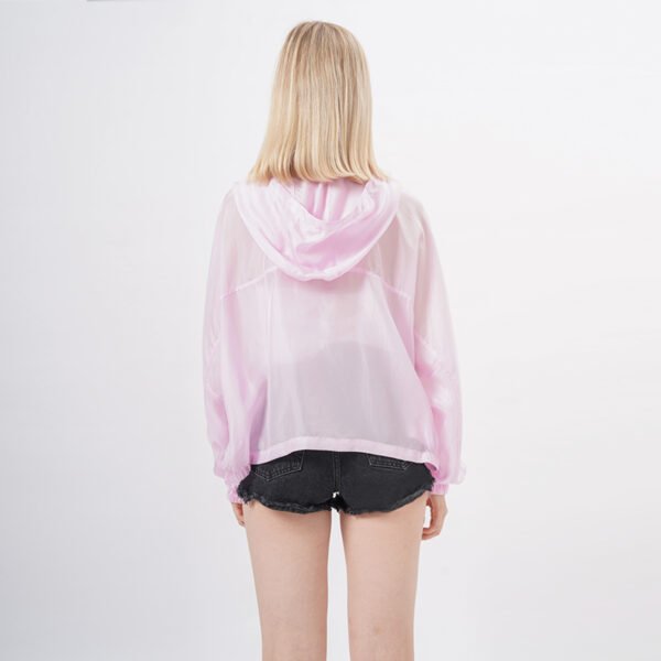 Long Sleeve Silk Sun Protection Hoodie Jacket - Image 3
