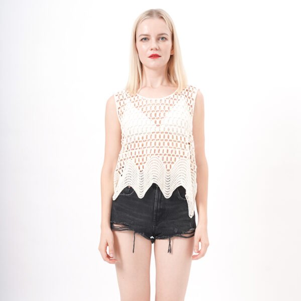 Crochet Lace Vest Top - Image 7