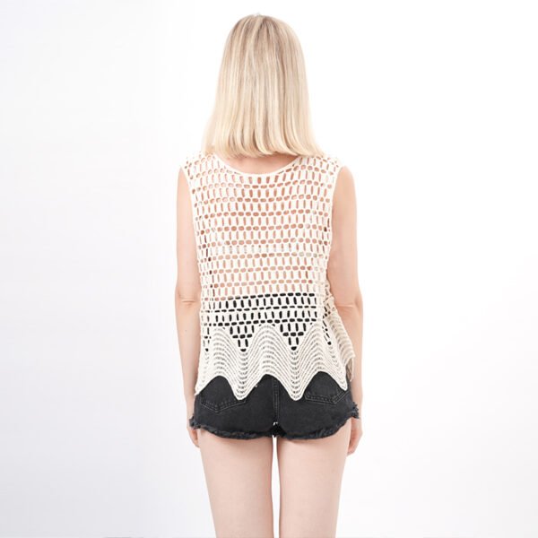 Crochet Lace Vest Top - Image 3