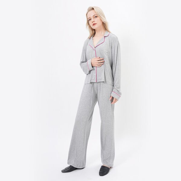 Two Pieces Long Sleeves Modal Pajama Sets with Pants