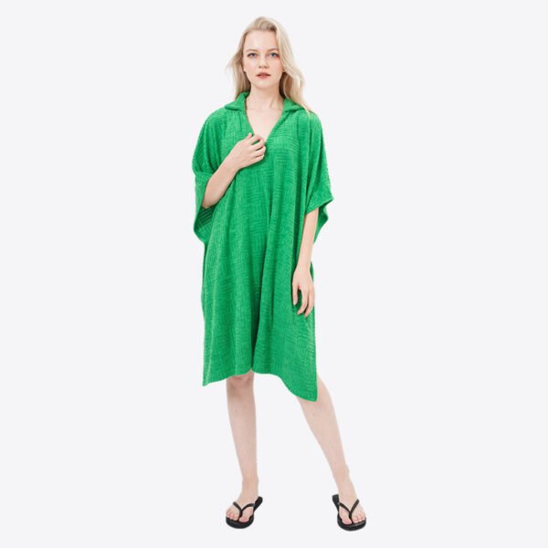 Casual Knee Length Pullover Nightgowns Polo Pajamas - Image 7